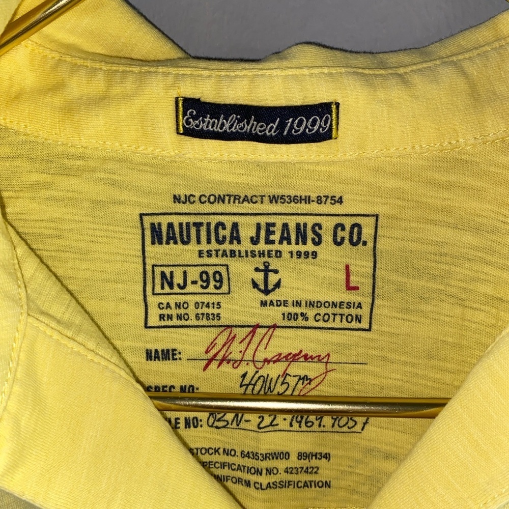 Nautica Men's Polo in Vibrant Yellow - Picture 4 of 15